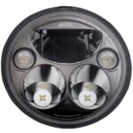 7" TruBEAM® LED Black Headlamp for Indian Chief and Springfield Model Motorcycles. Evil Empire Designs New and Custom Parts for All Models of Indian Motorcycles.